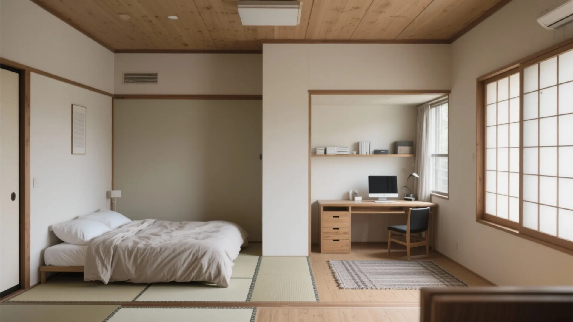 Tips 2: 個室は“用途固定”でミニマル化（京都の一人暮らしに向く日式風の区分）
