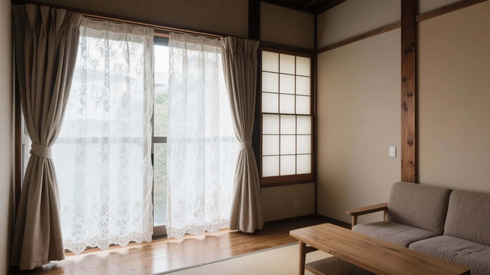 Tips 6: カーテンは“厚み×丈長”で壁を育てる（日式風格・京都）