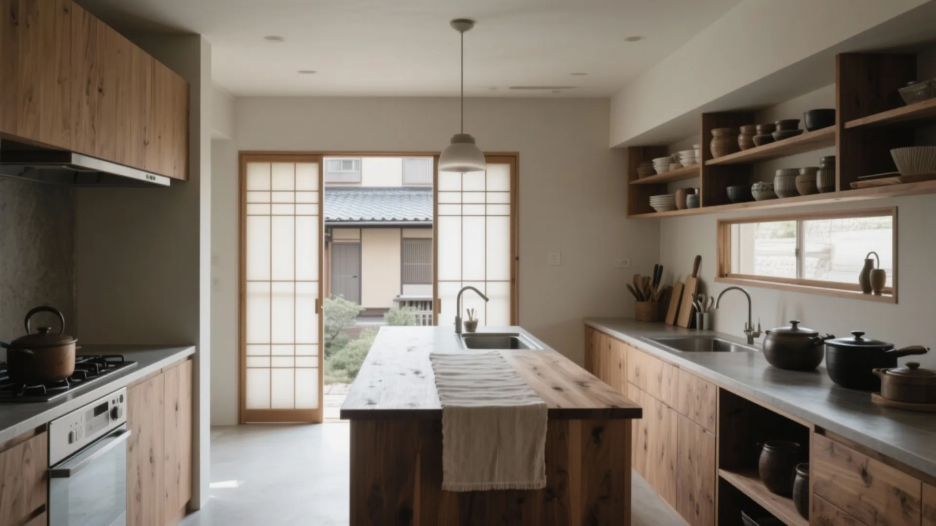 Tips 3: キッチンは回遊型で調理と配膳を短縮（收納技巧が鍵）