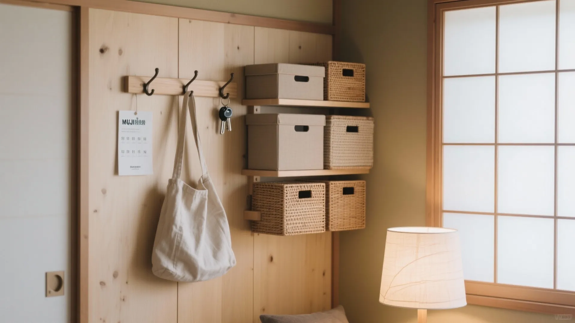 Tips 4: 収納技巧で審査後すぐ整う部屋に。吊るす・重ねる・隠さない