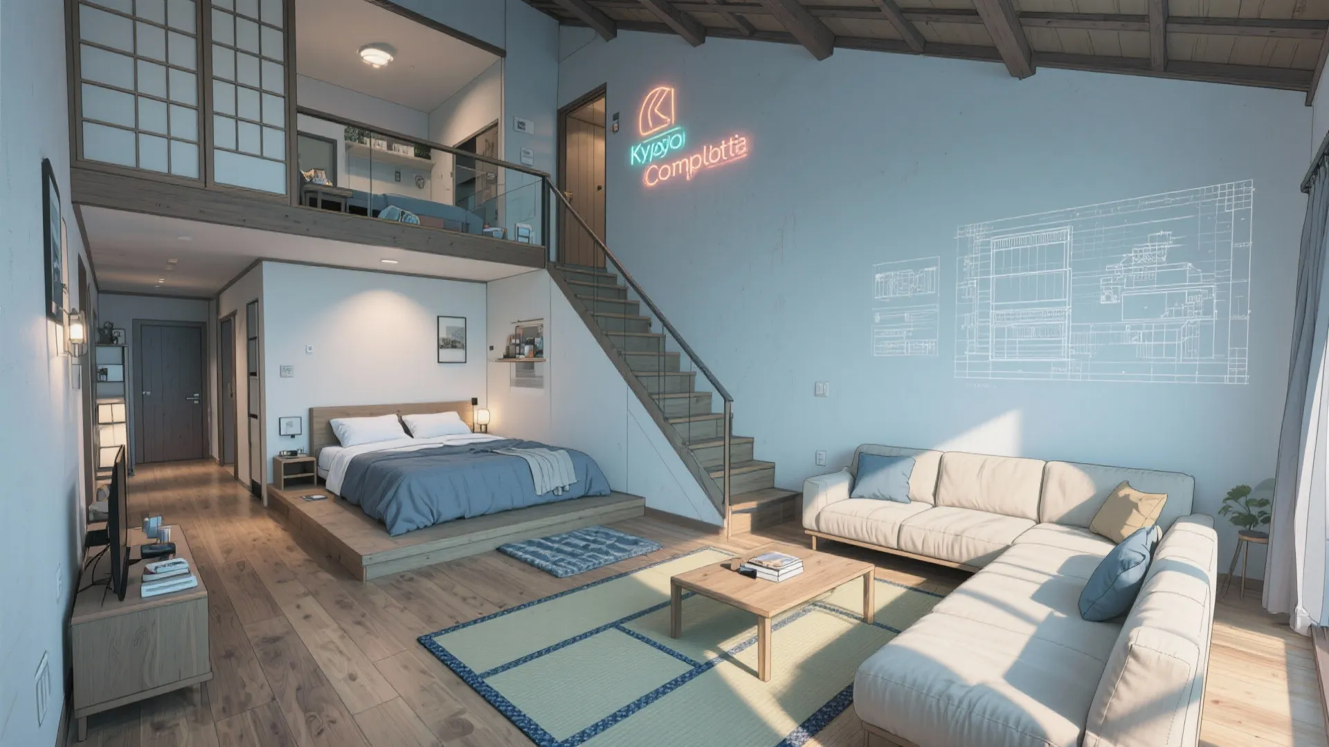 Tips 3: 京都の風を“斜めに通す”配置（京都／东京小户型／动线规划）