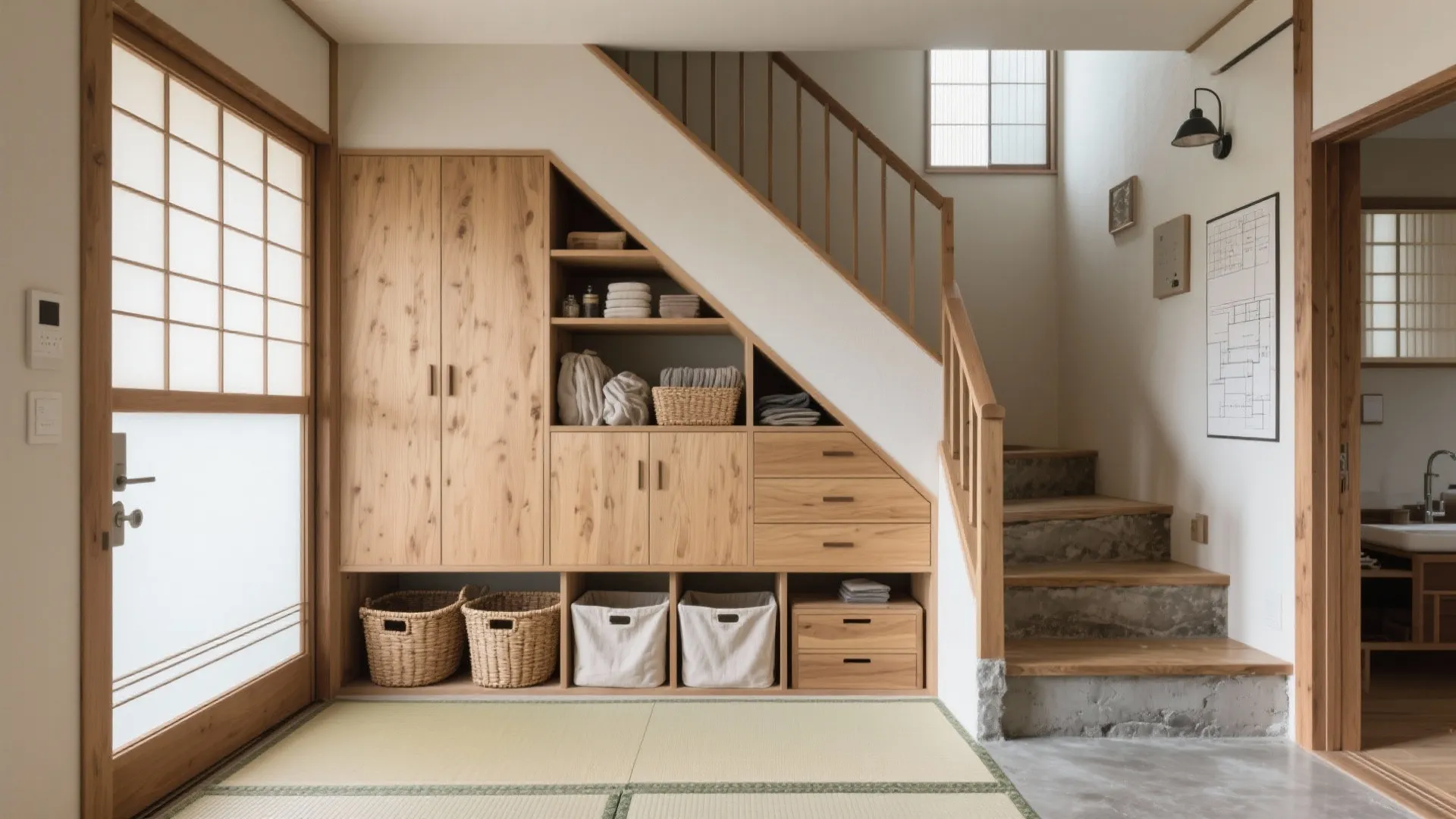 Tips 3: 土間収納で気の散逸を防ぐ（京都の長屋リノベ×收納技巧）