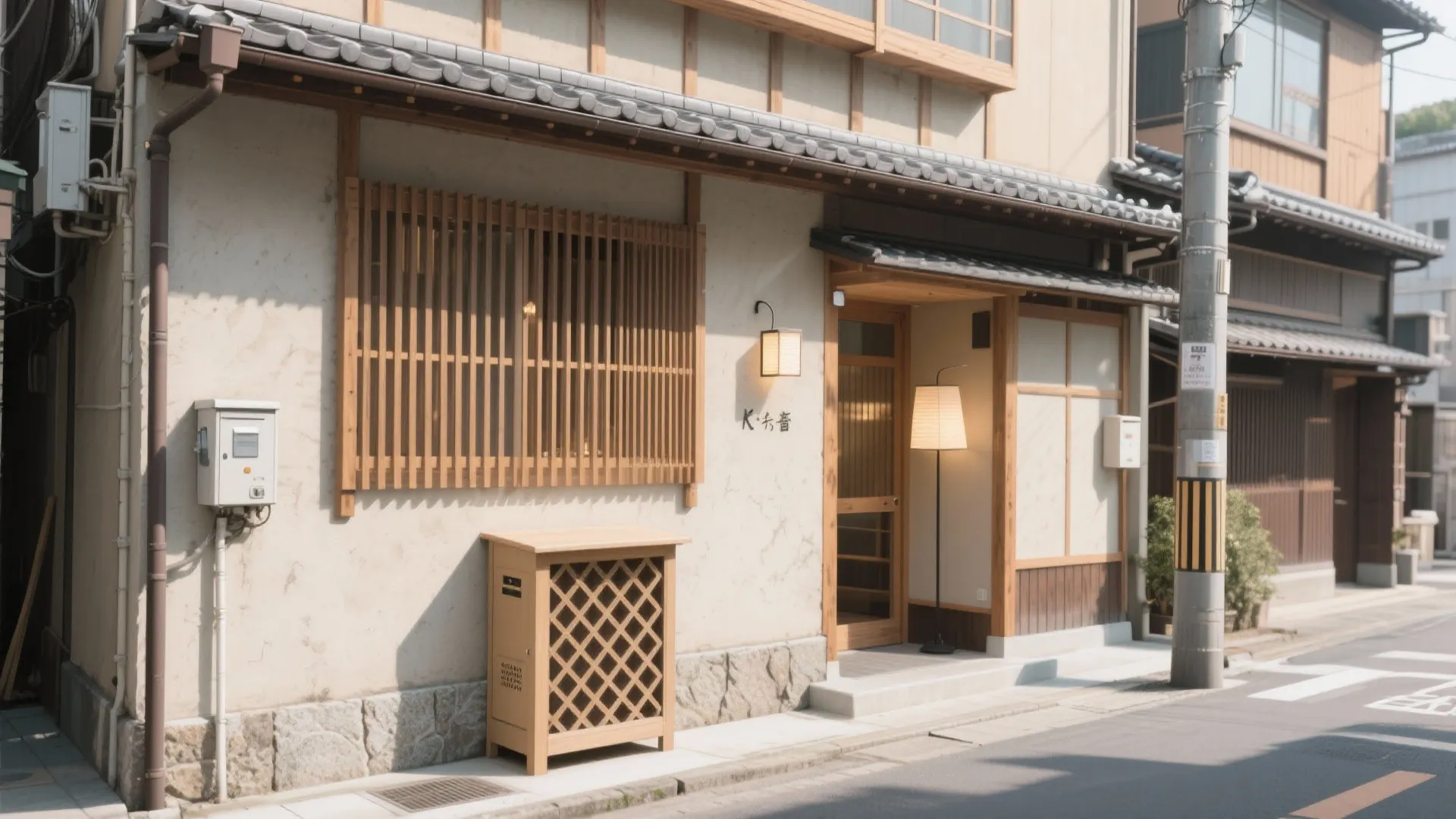 Tips 3: 京都の街並みに馴染む素材選びと収納技巧の外化