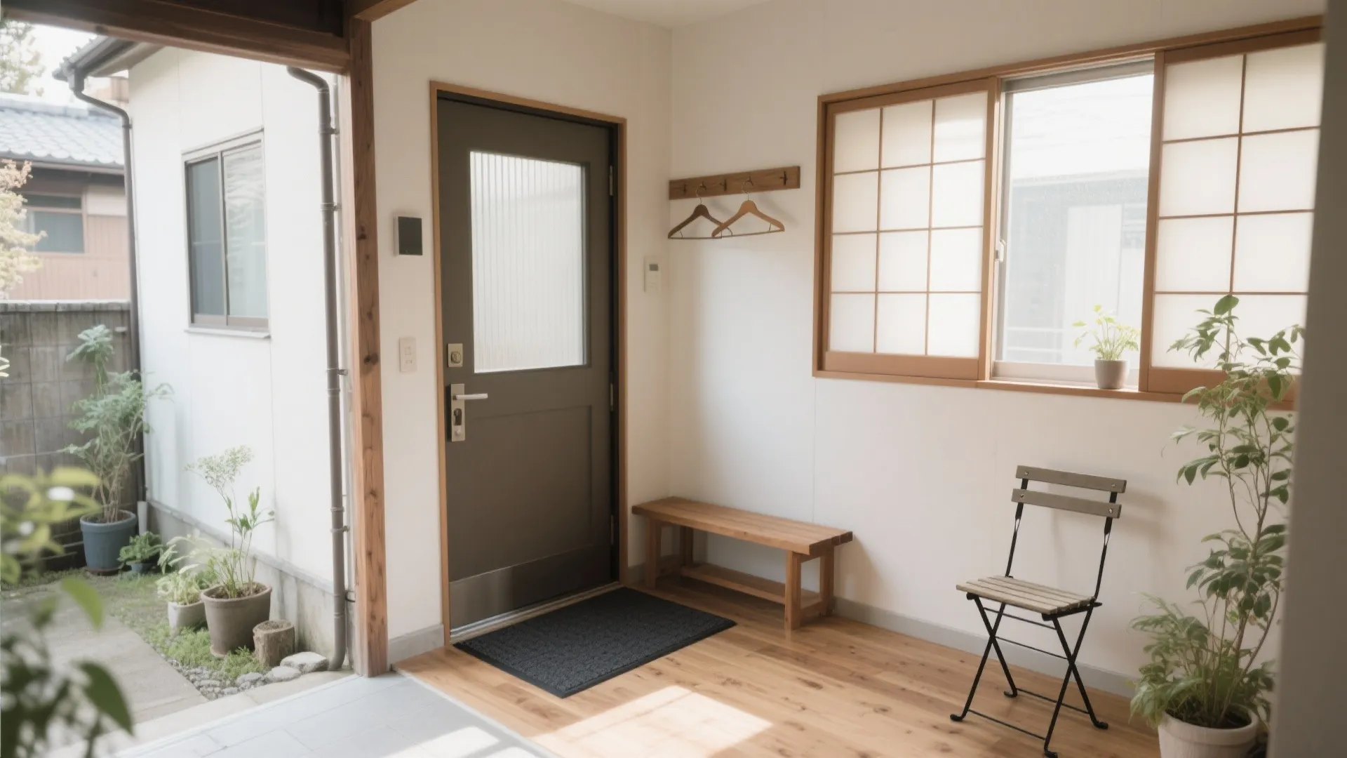 Tips 5: 玄関〜屋外の連続性を仮想的に作る（日本都市での庭の代替）