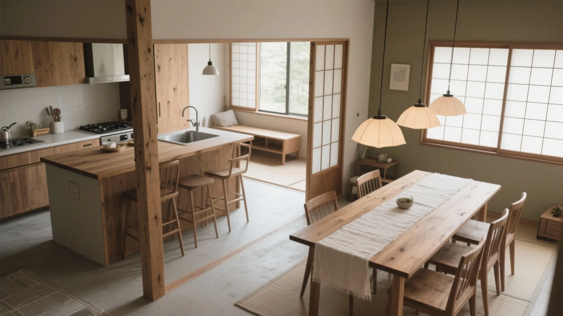 Tips 4: キッチン中心の家事動線规划（京都）