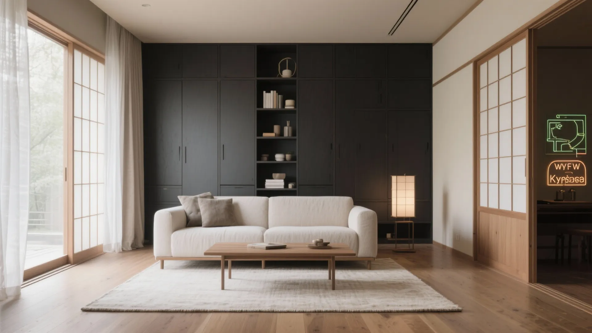 Tips 7: リビングは“視線の抜け”を優先（日式風格×京都）