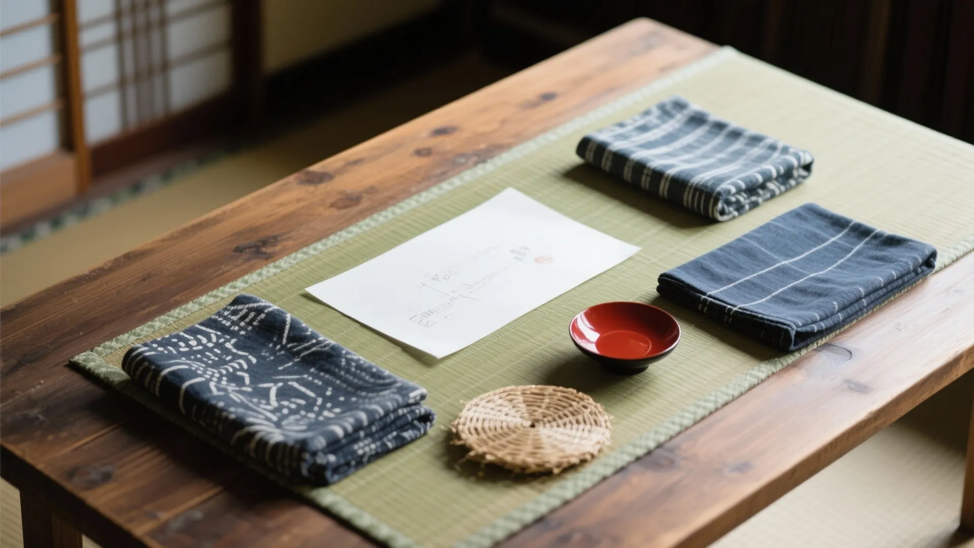 Tips 3: 京都の町家配色をヒントに、低彩度＋一点差し色（日本都市の景観に馴染む）