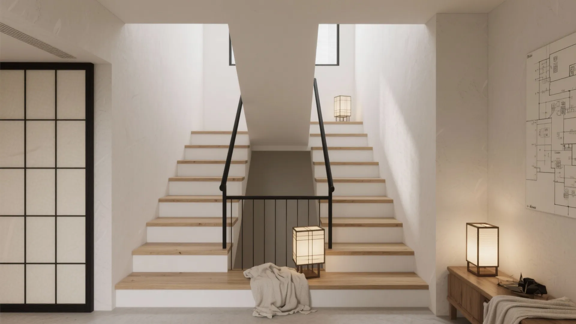 京都の静けさを生む日式風格：素材と色で“縦の余白”を強調