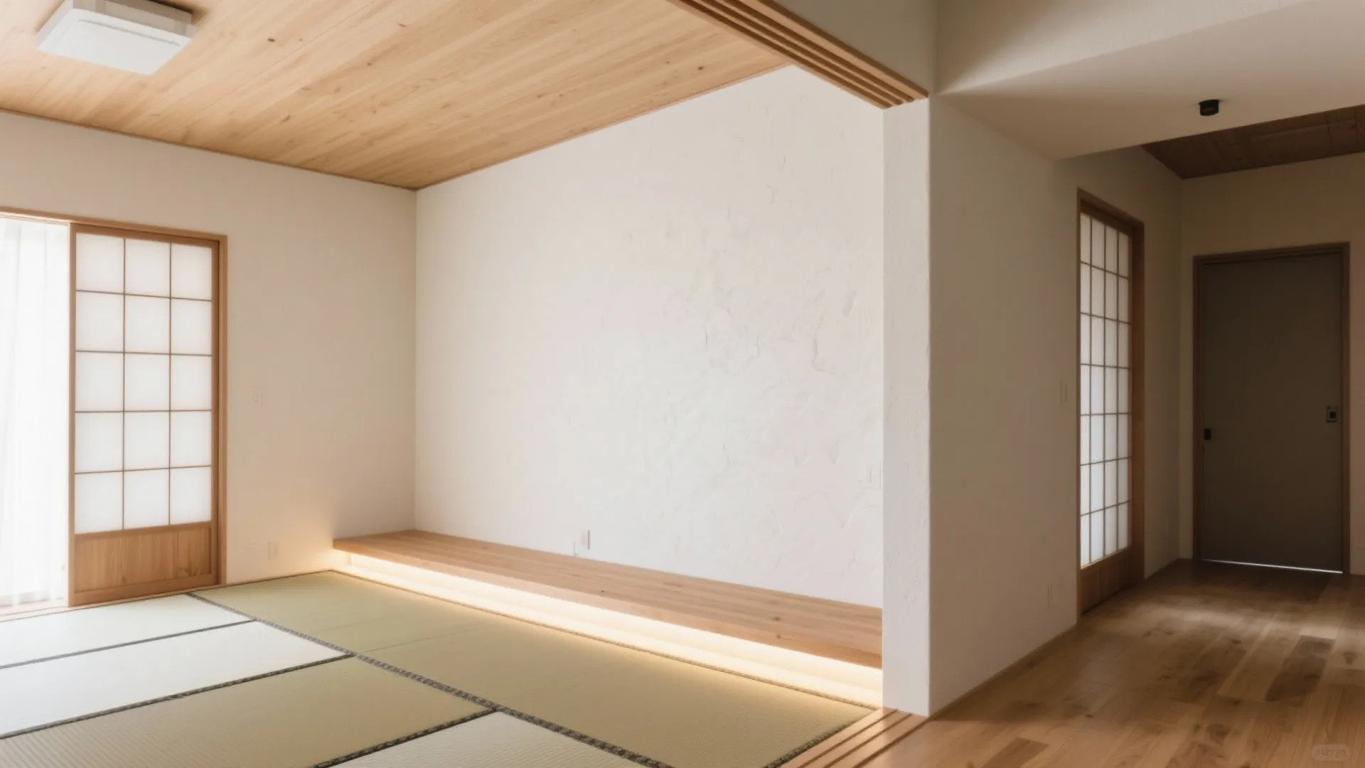 Tips 9: 天井高2.4mでも“段差と素材”で奥行きを（京都・日式風格）