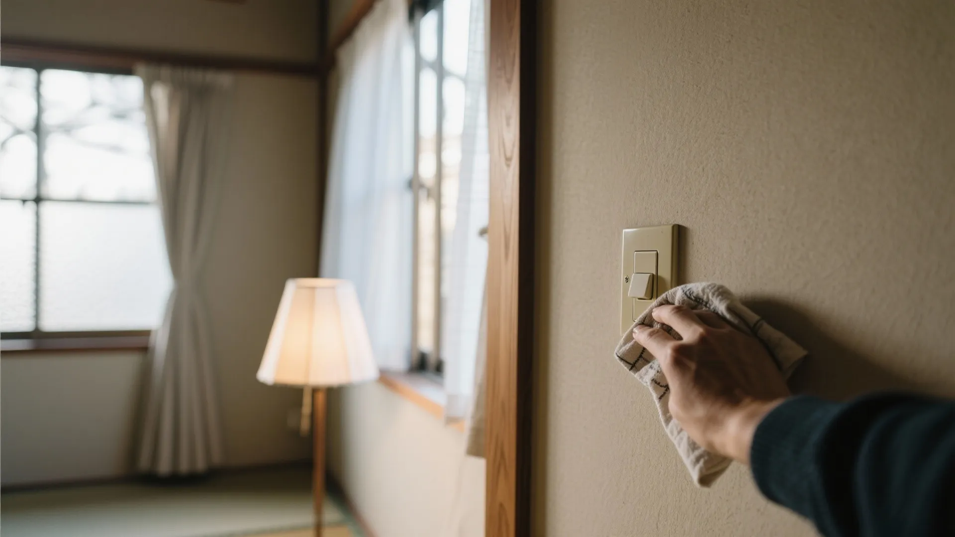 換気と拭き上げ：京都の木部にも優しい手順