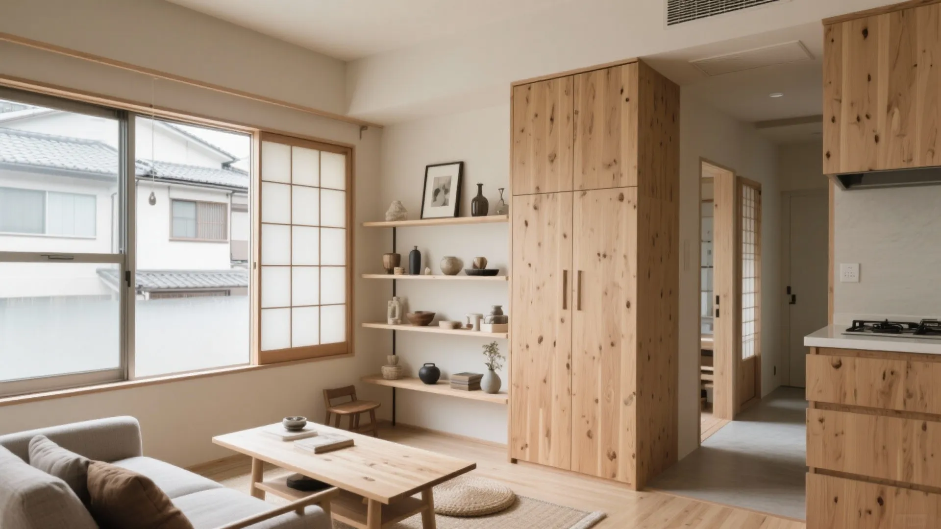 Tips 3: 収納計画は「見せる／隠す」を面で切り替える（收纳技巧・日式風格）