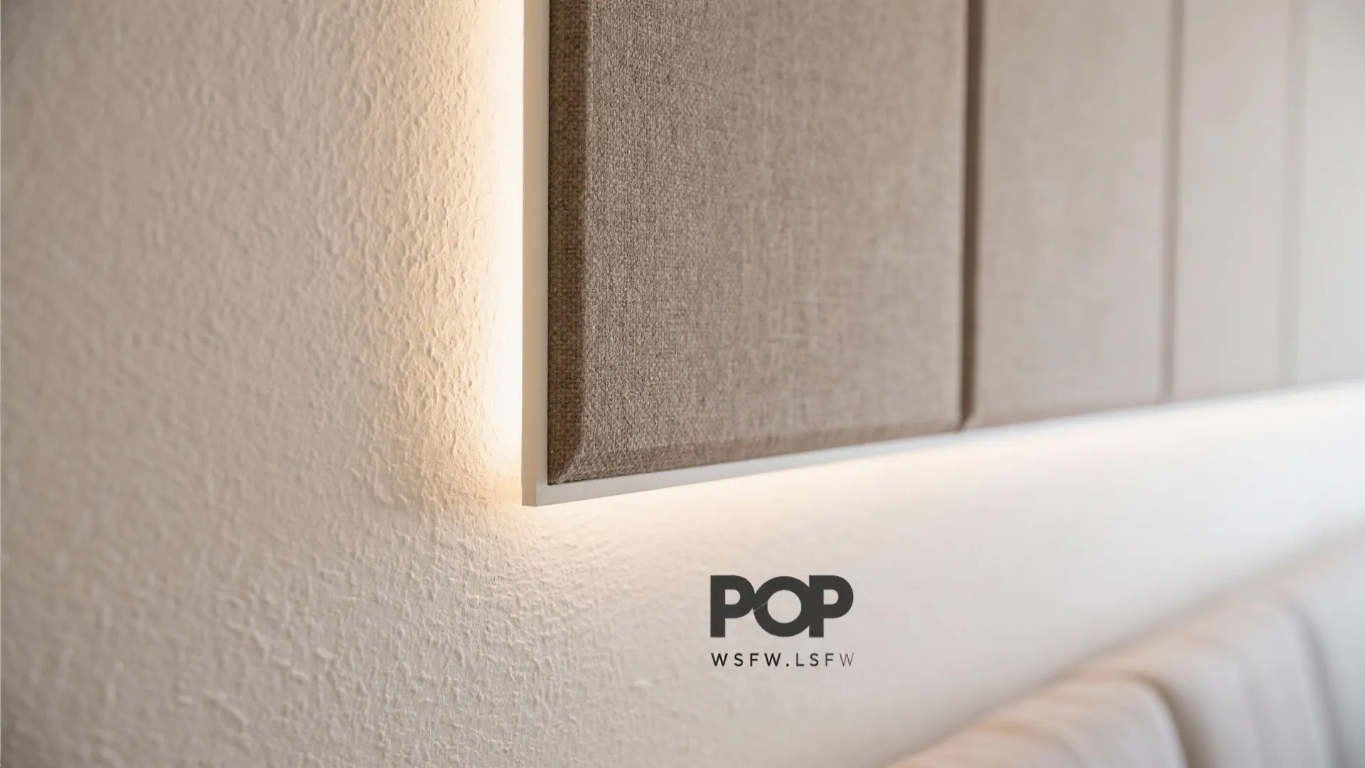 Textured finishes and soft acoustics