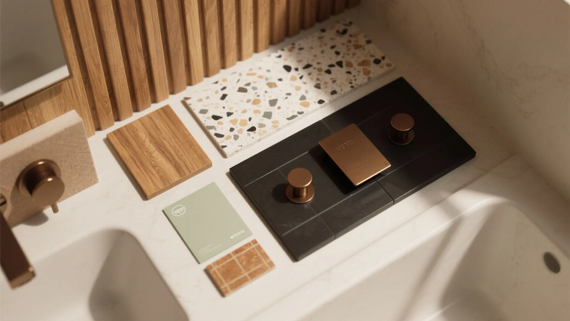 Warm Materials: Wood, Terrazzo, and Matte Metals