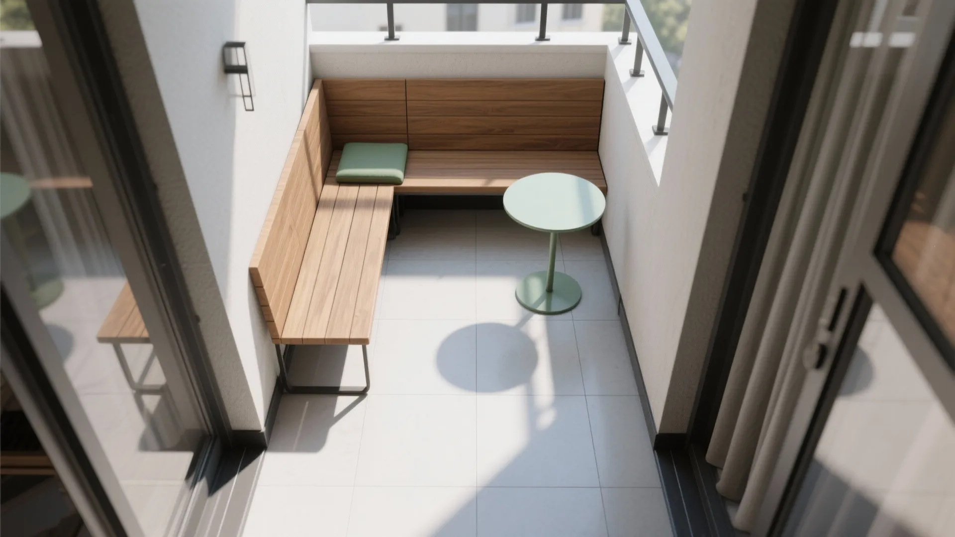 L-Shaped Seating With Built-In Storage