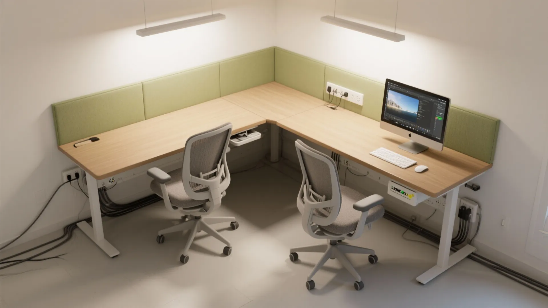 L-shaped corners that unlock desk real estate