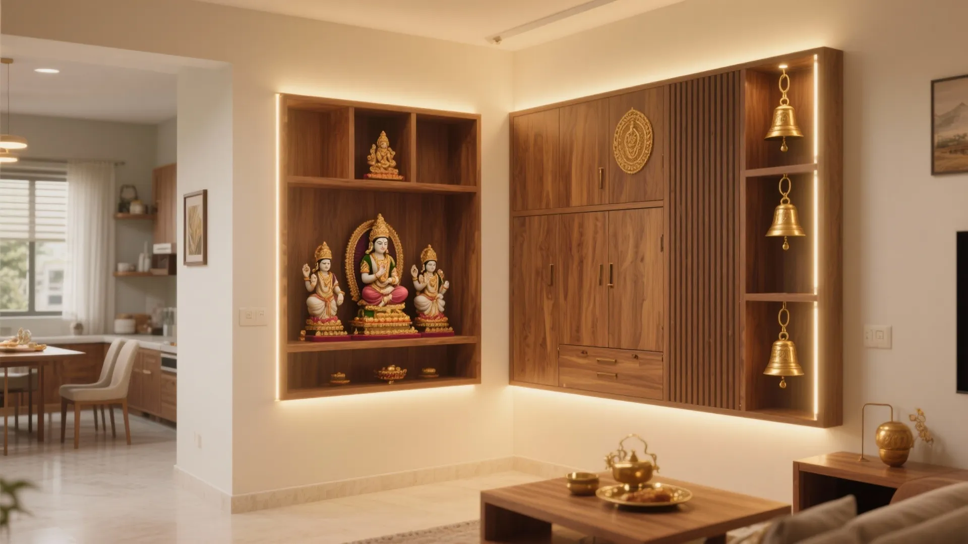 L-shaped Corner Temple to Maximize Circulation