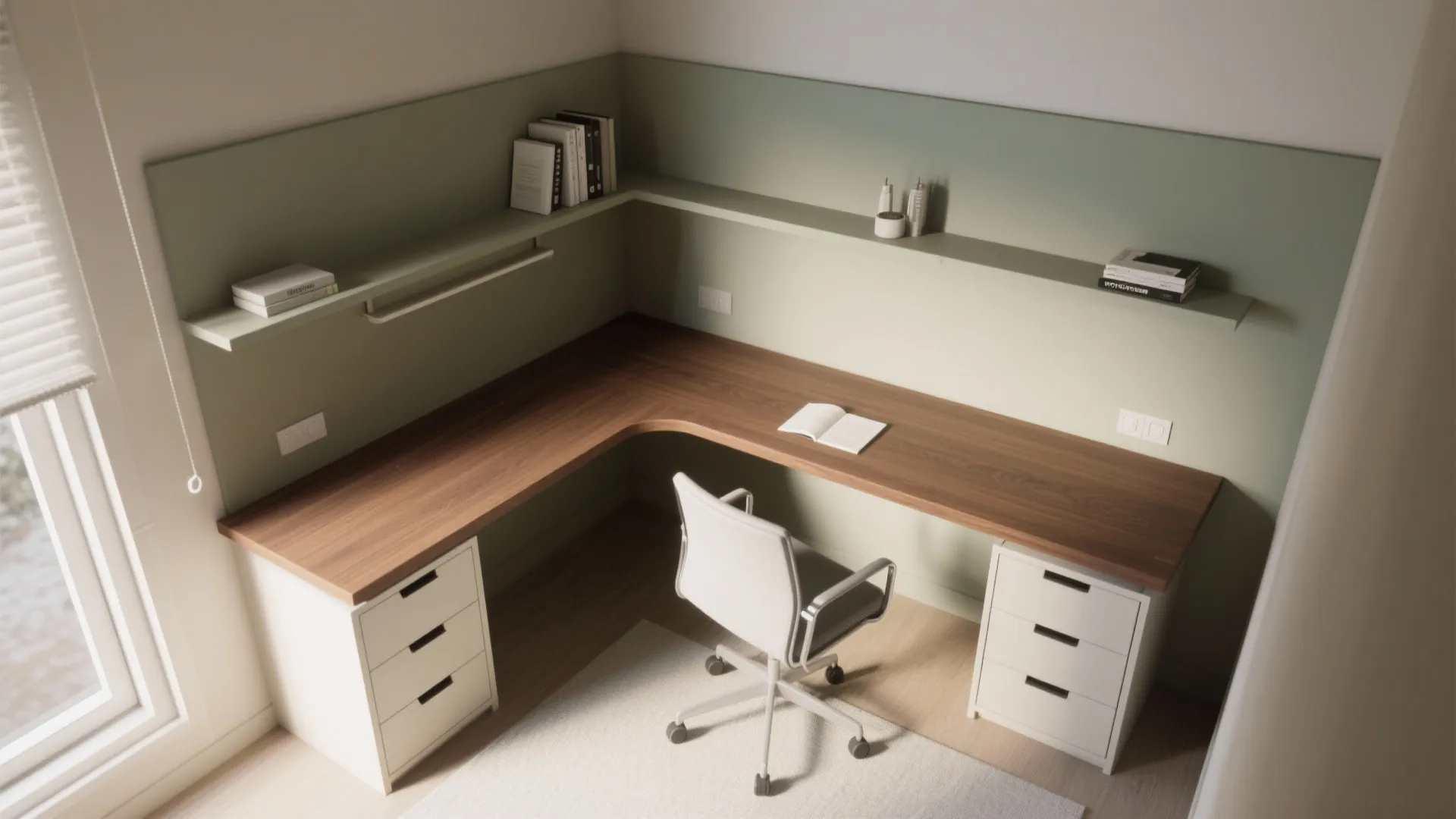 L-Shaped Corner Layout to Maximize Surfaces