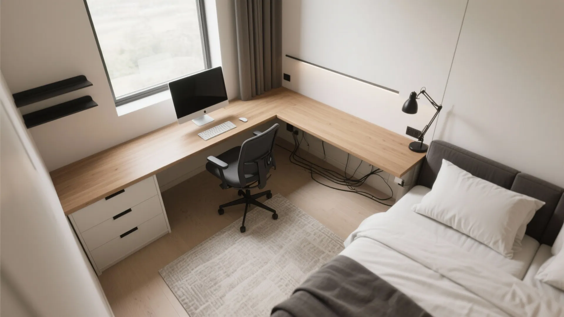 L-shaped corners that squeeze more out of small rooms