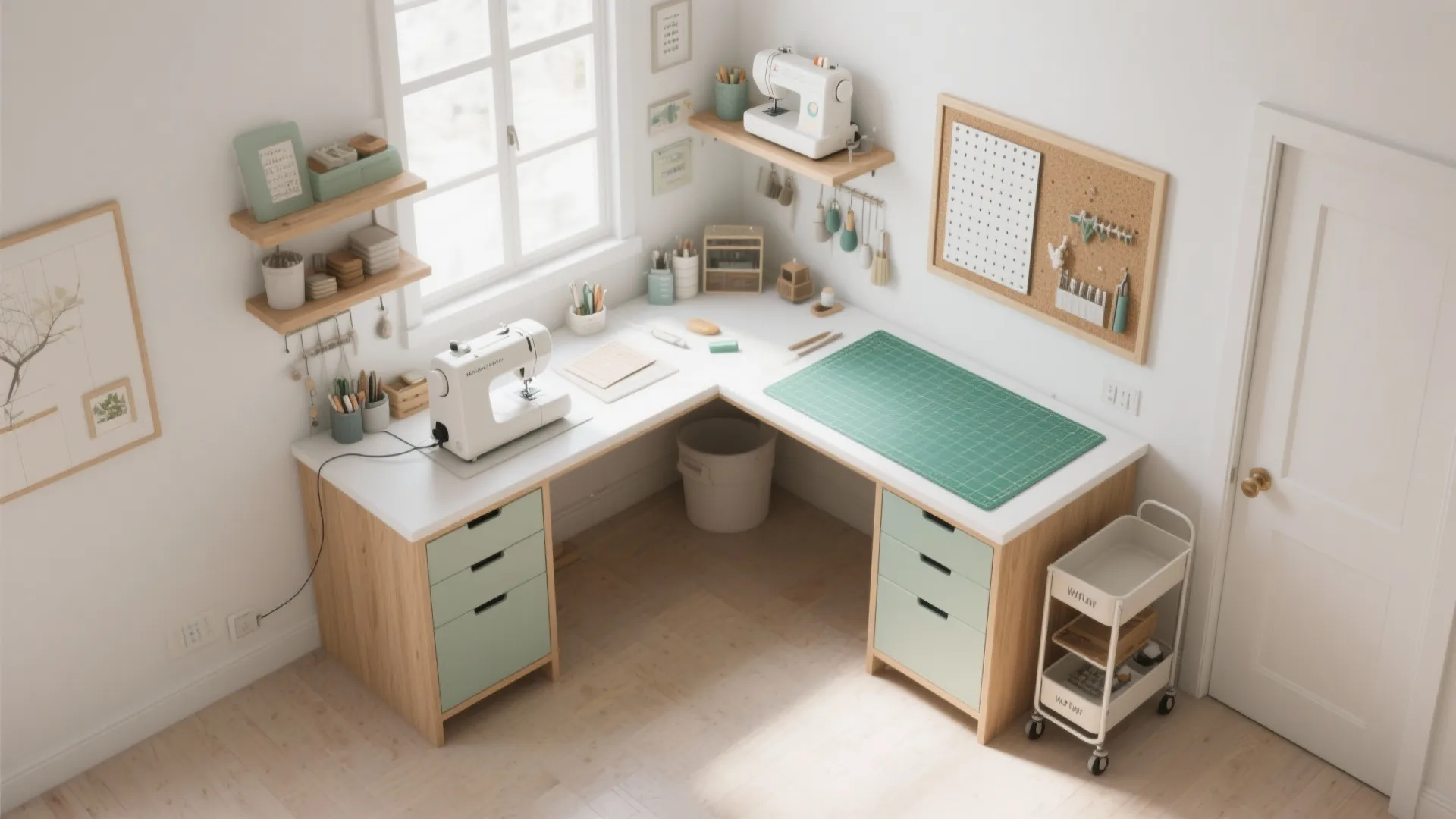 L-Shaped Corner Layout