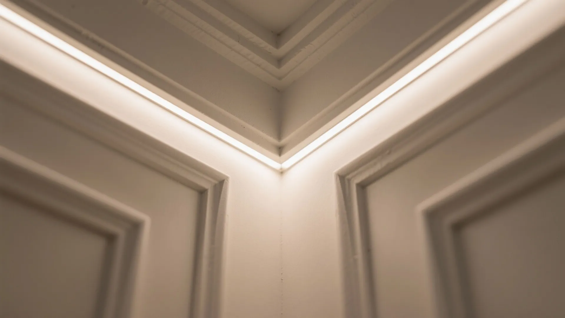 Clean L-Shaped POP Cornice to Define Zones