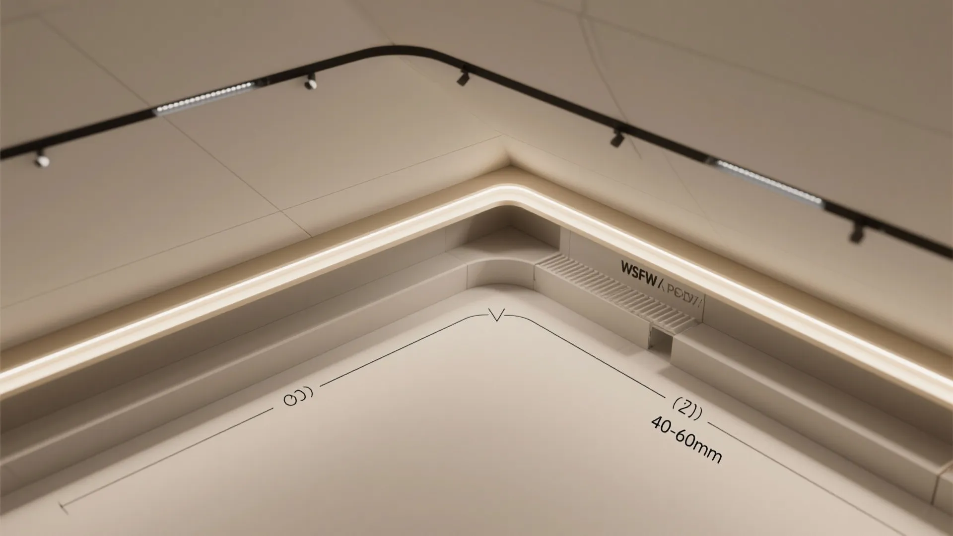 Cove lighting that turns the corner