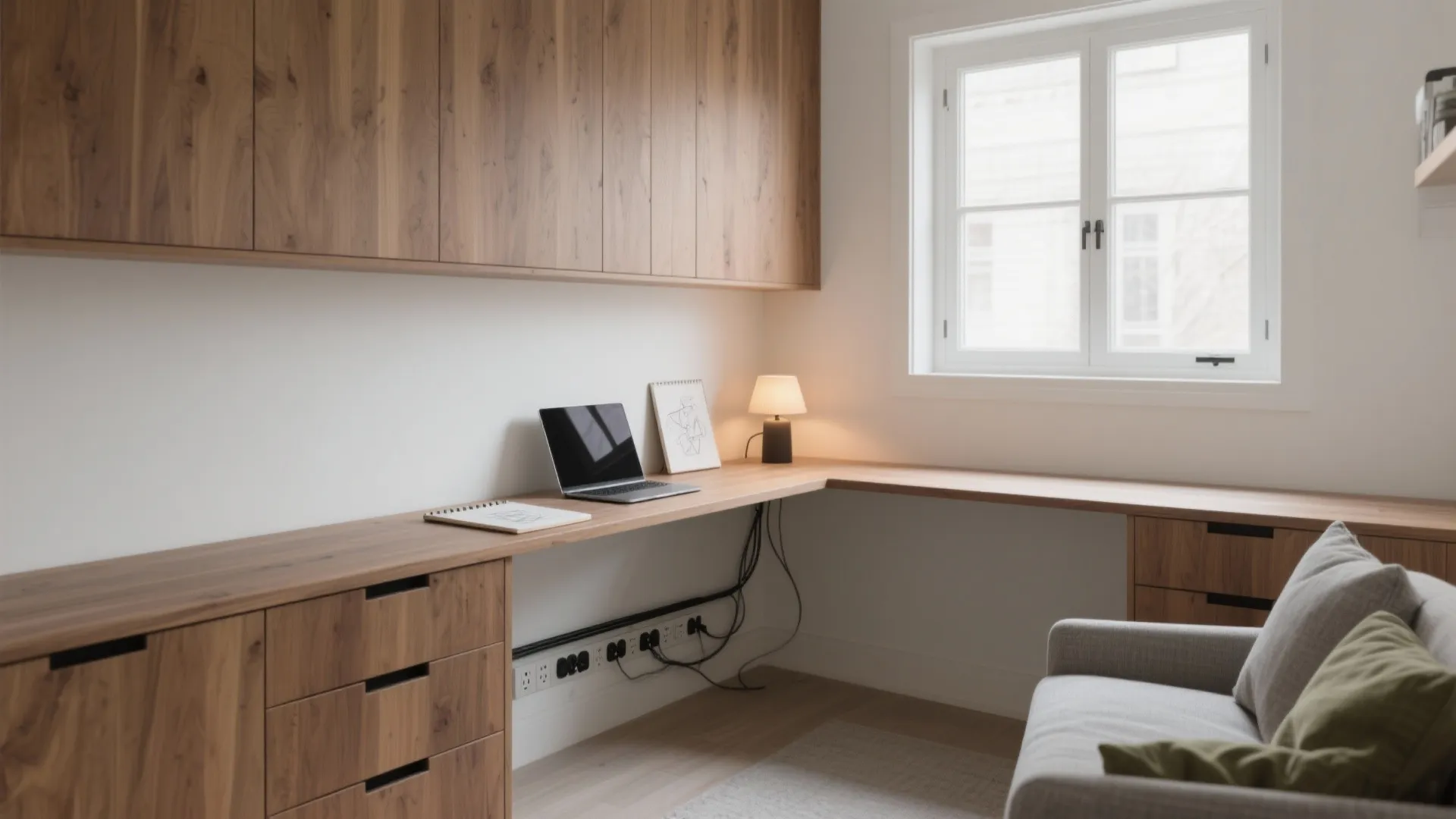 Wall-to-Wall Surfaces and the Mighty L-Desk