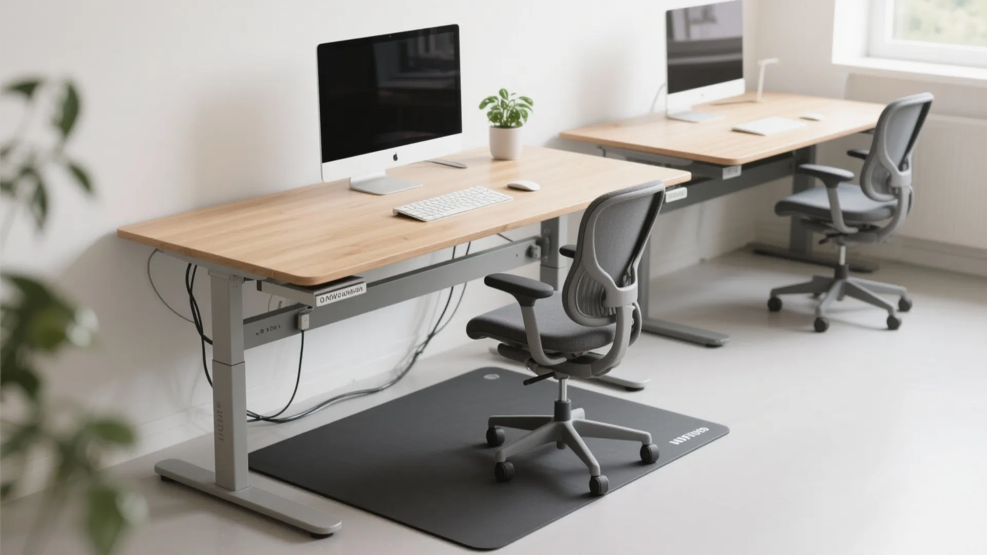 Ergonomic, Flexible Desk Setup—Sit/Stand With an L-Return