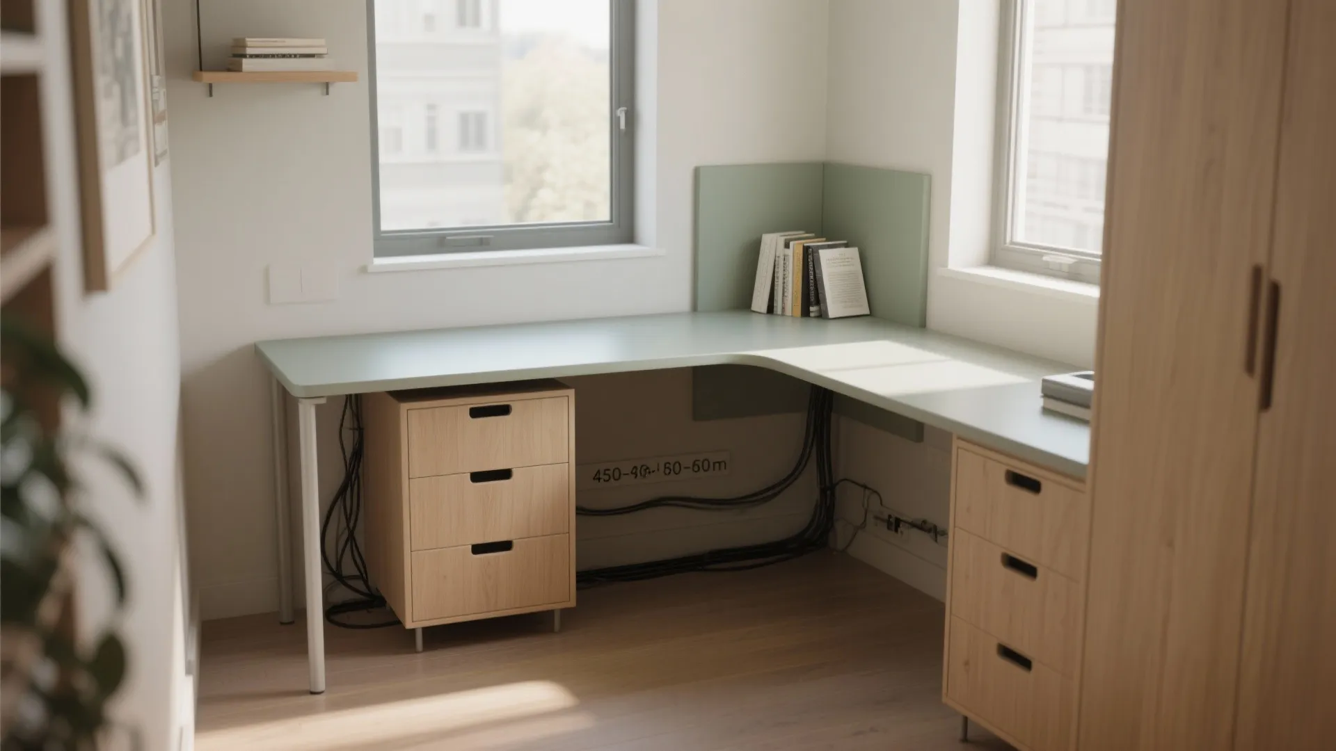 L-Shaped Desk for Compact Rooms