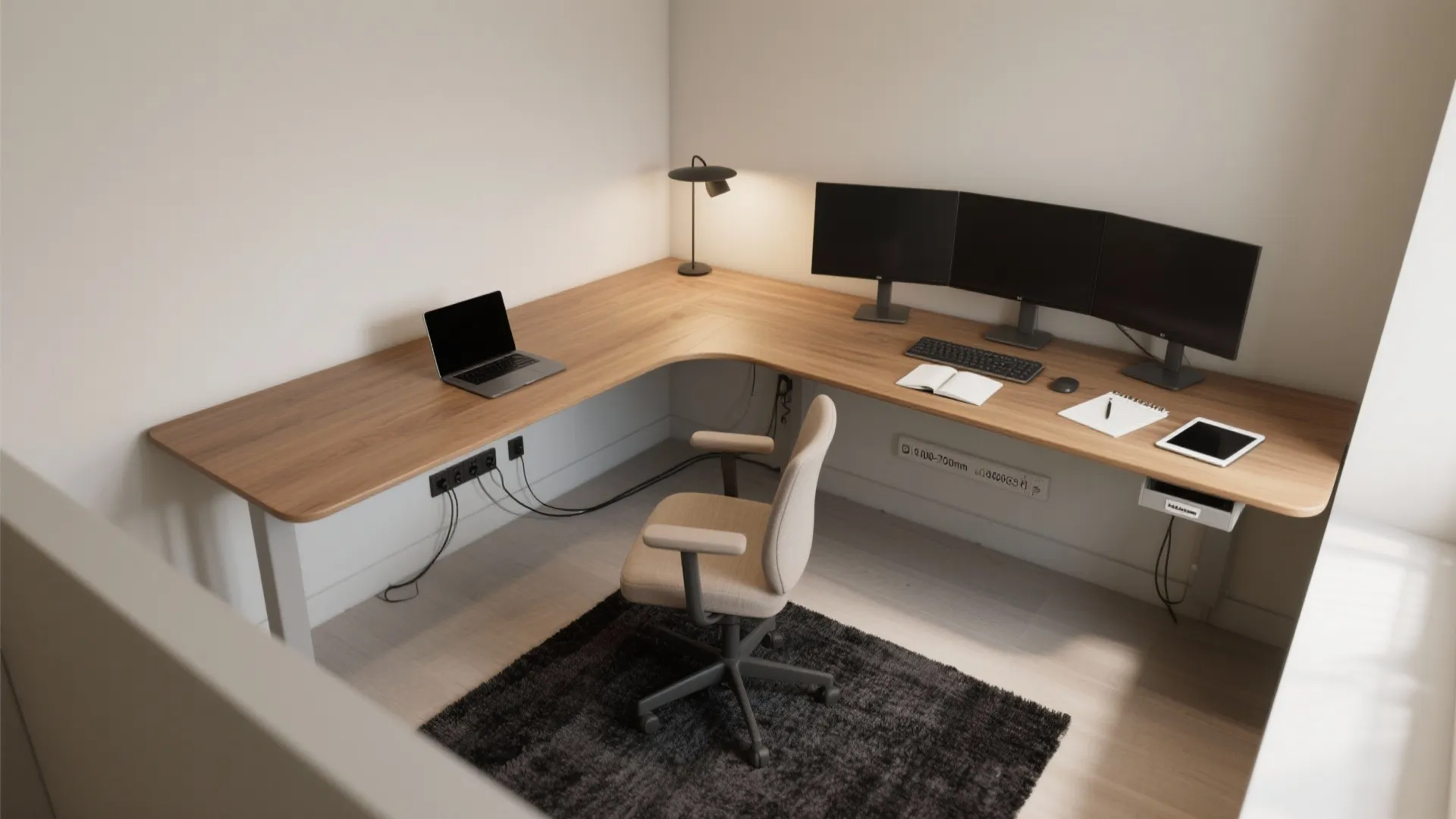 Compact L-Shaped Layout for Flow and Focus