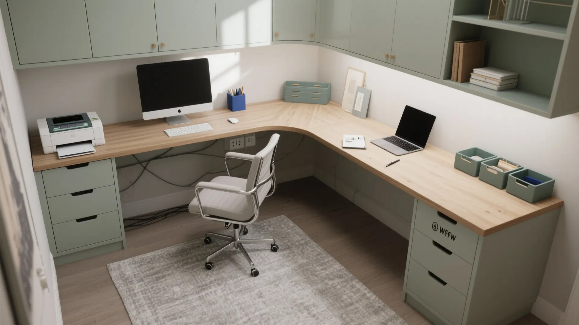 Plan Clear Zones With an L-Shaped Workstation