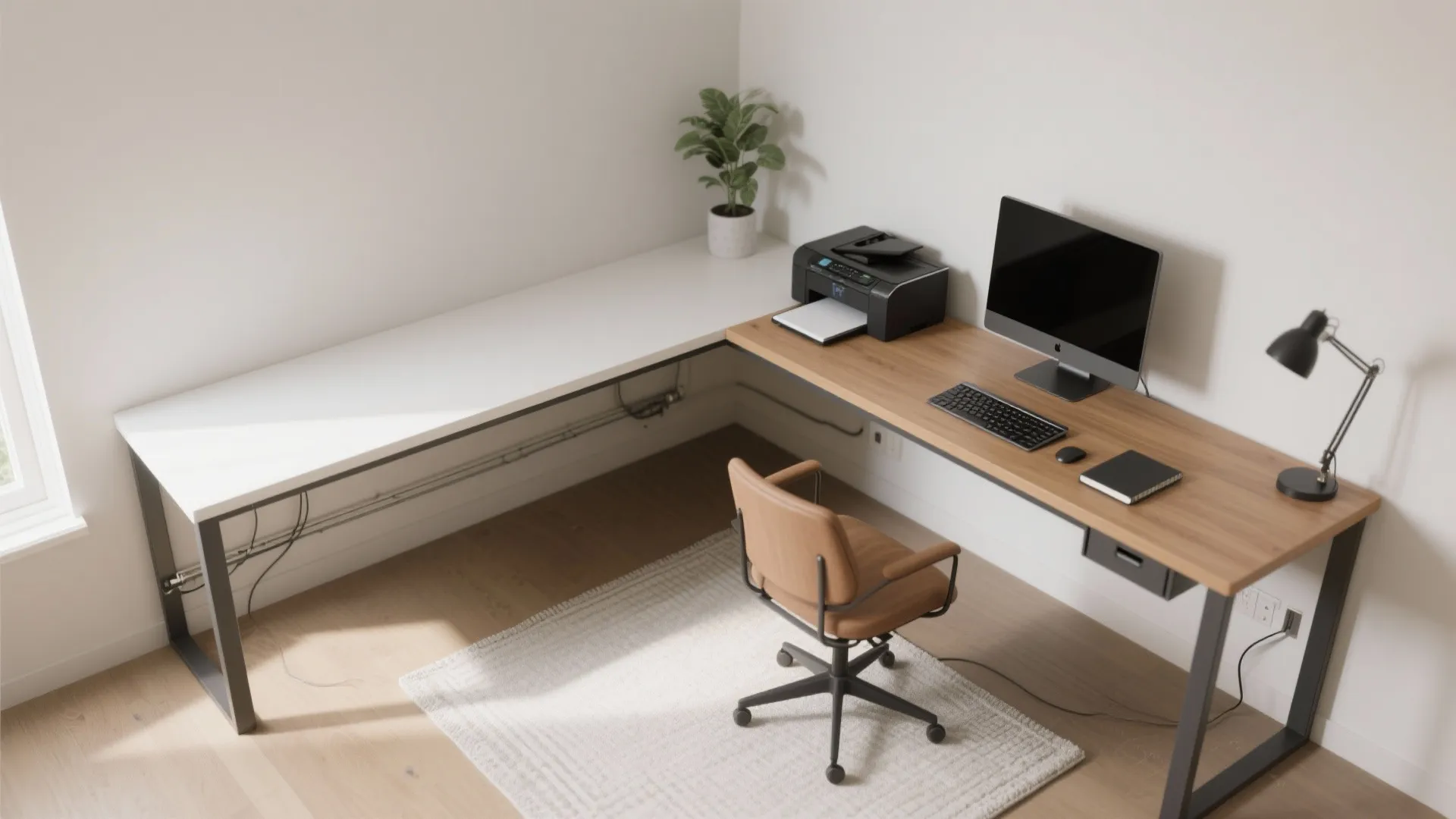 L-Shaped Micro Layout That Works Hard