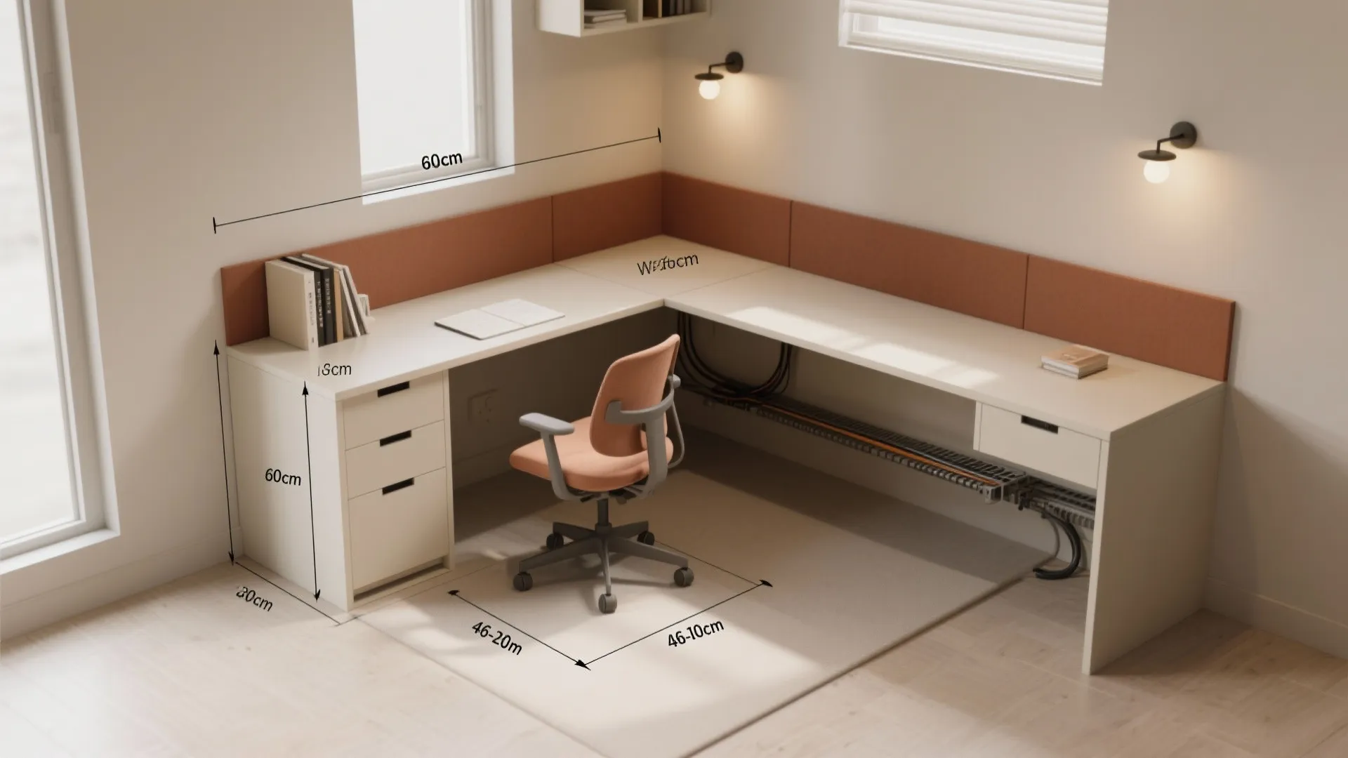 2) L-Shaped Desk to Unlock a Corner