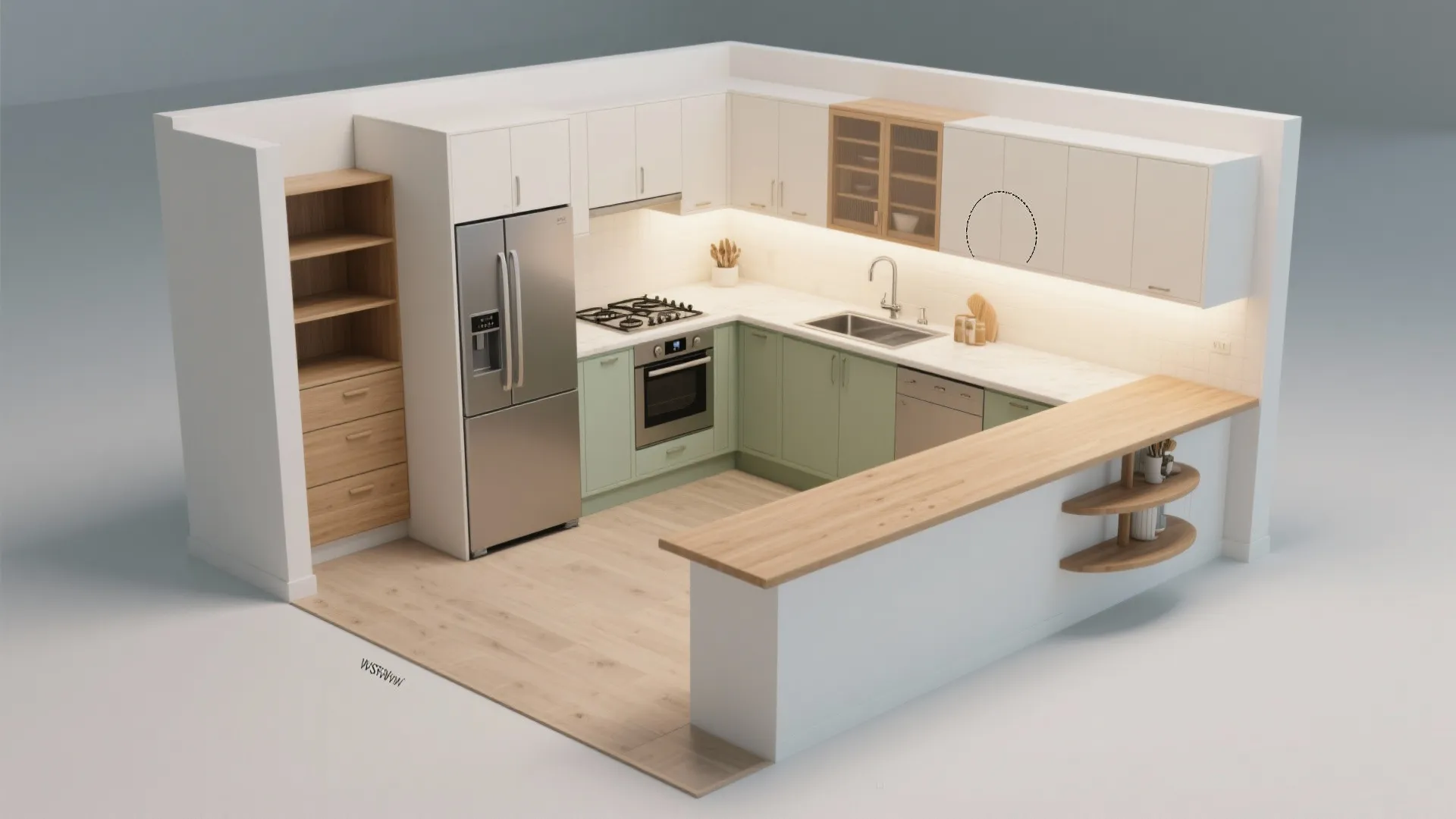 L-Shaped or G-Shaped Layouts to Maximize Corners