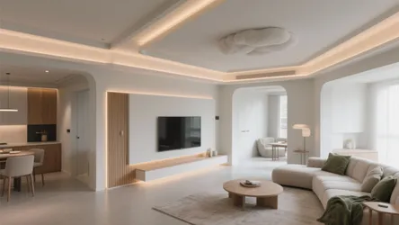 5 False Ceiling Designs for L-Shaped Hall