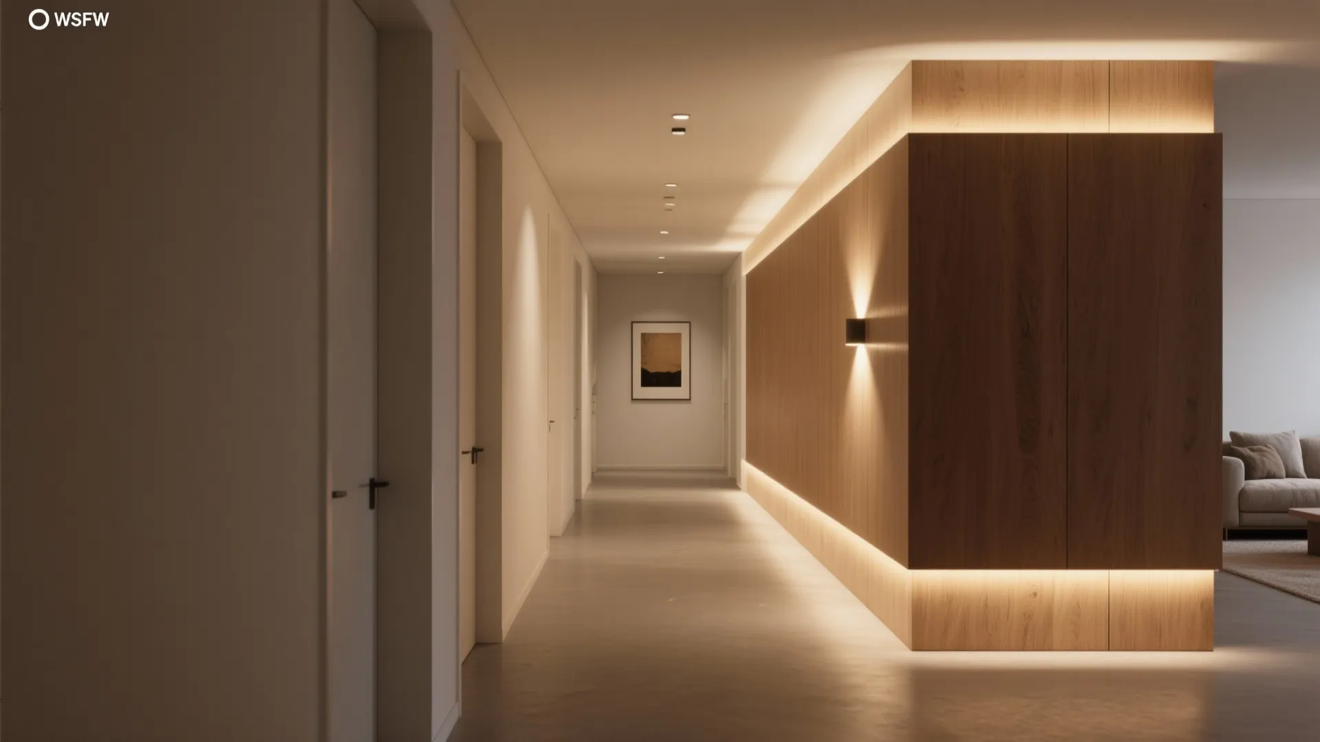 4) Layered lighting and sightline choreography