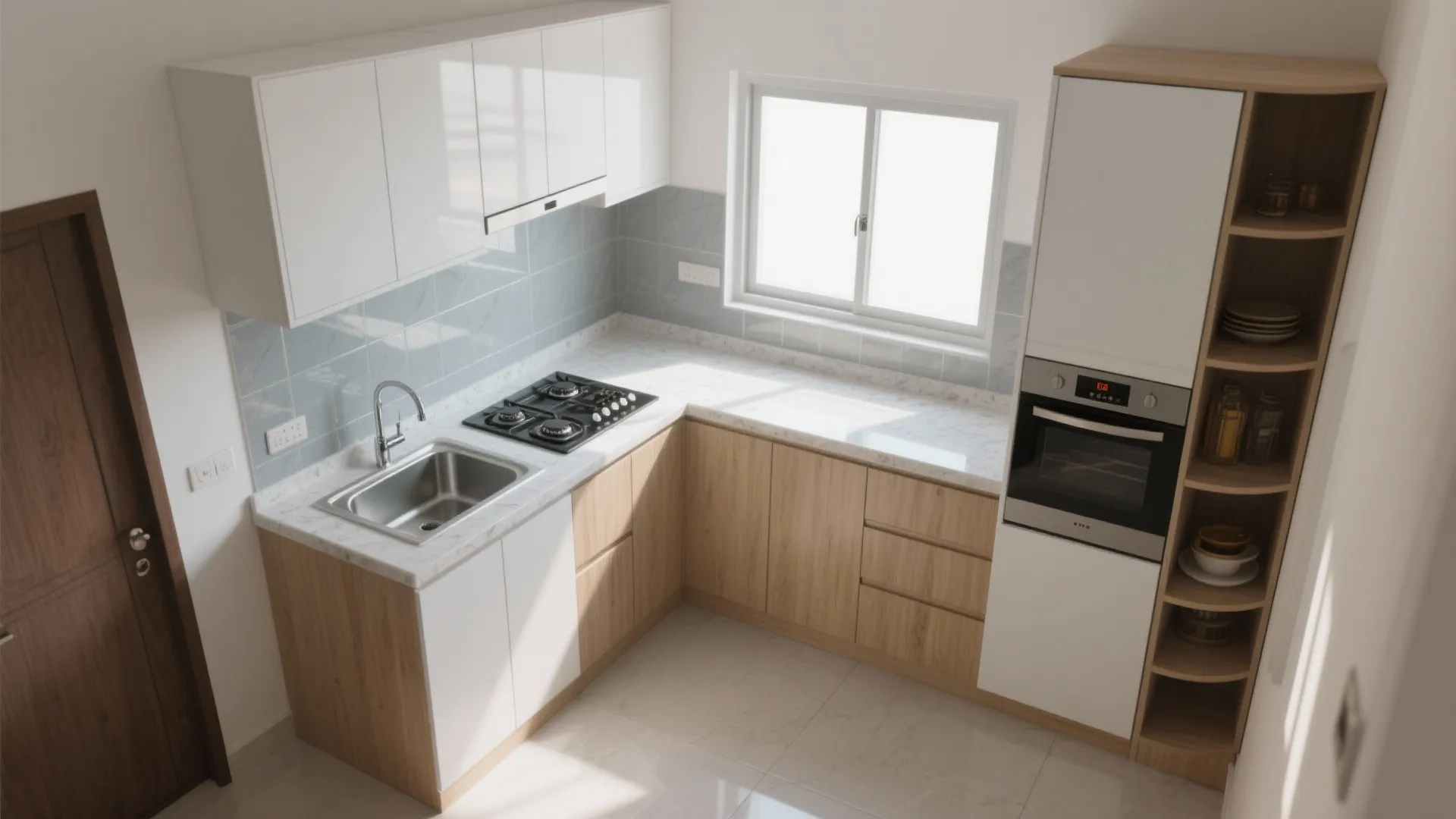 Modular L-shaped kitchen that really works