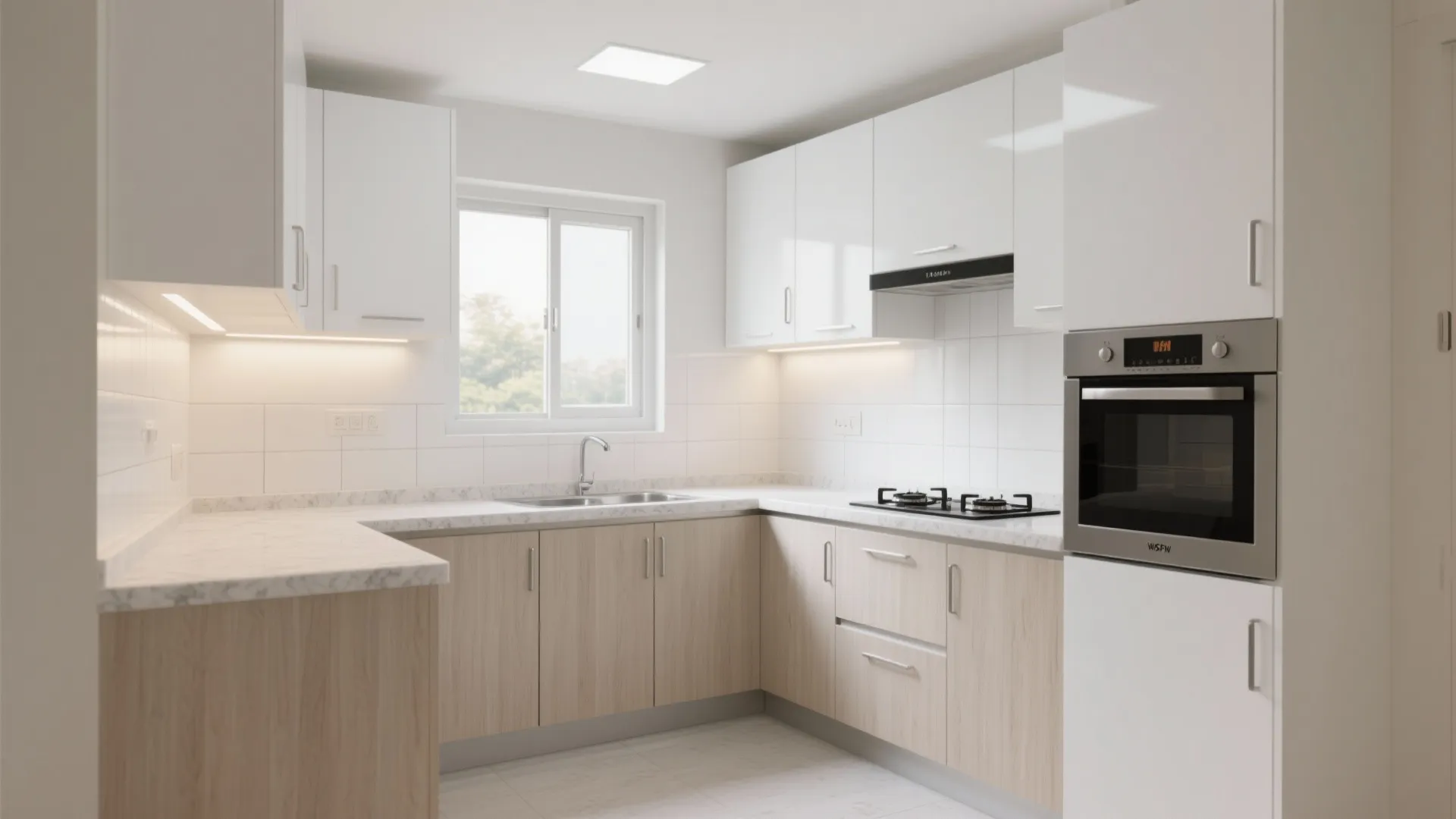 Minimalist Modular Kitchen That Works Hard