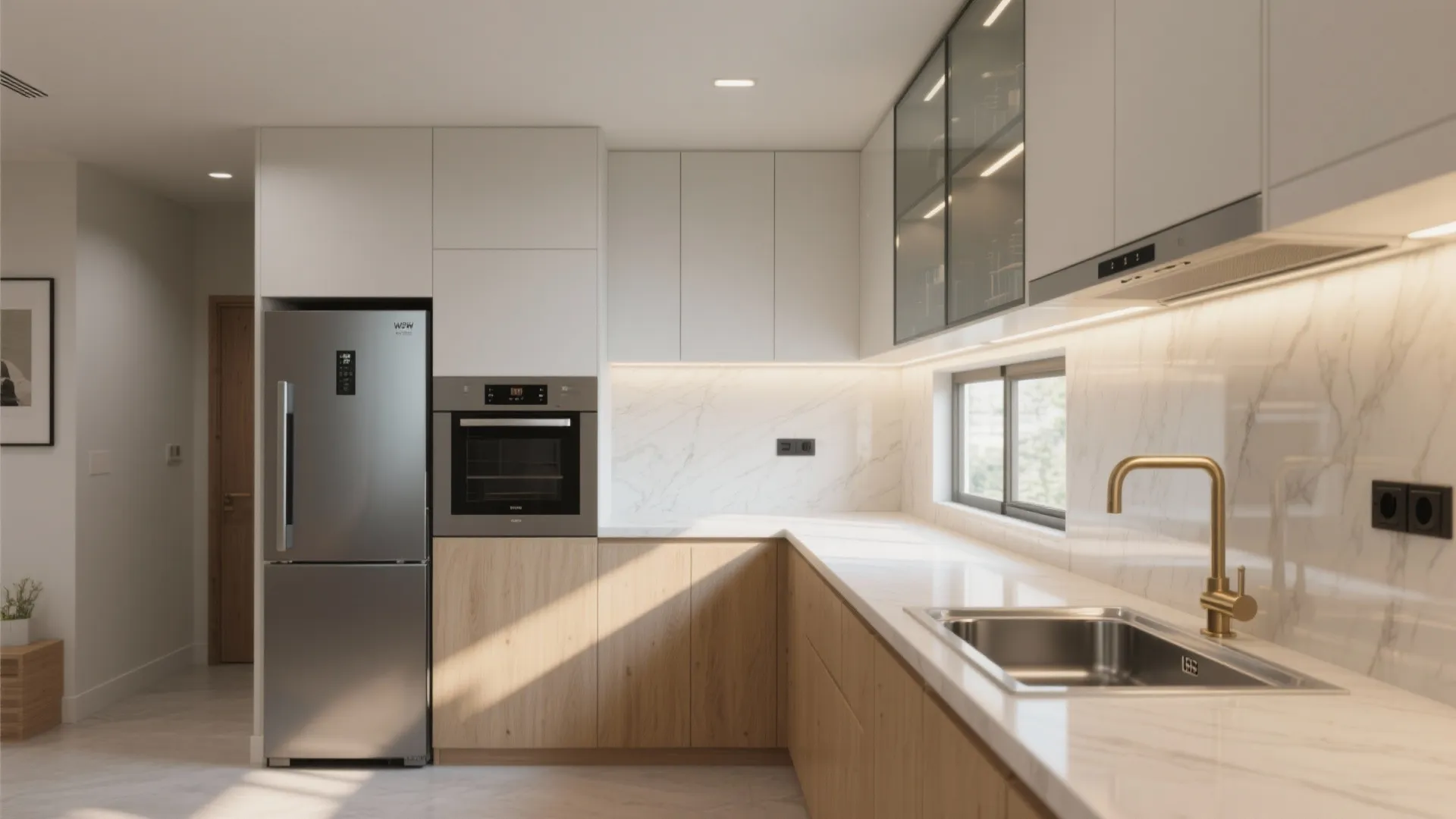 The Light-Boosting L-Shaped Kitchen