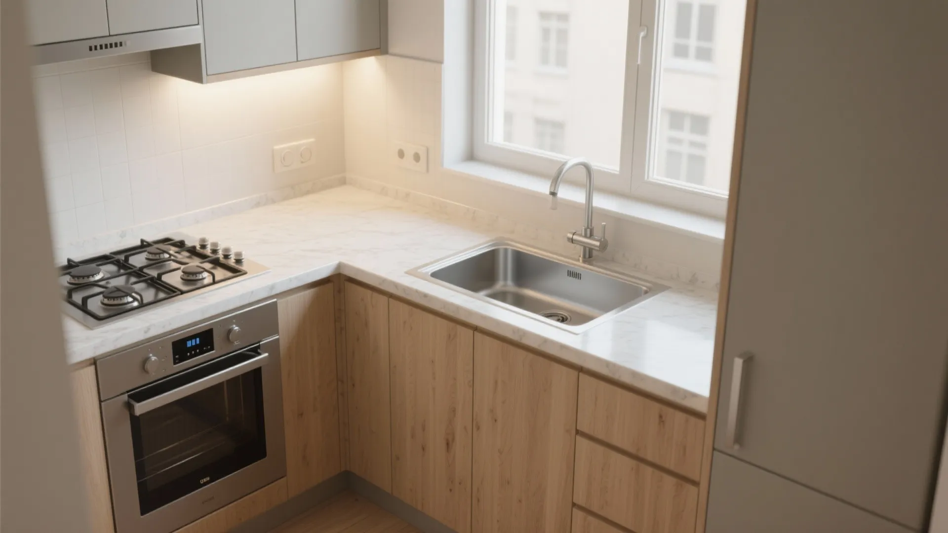 L‑Shaped Small Kitchen Layout