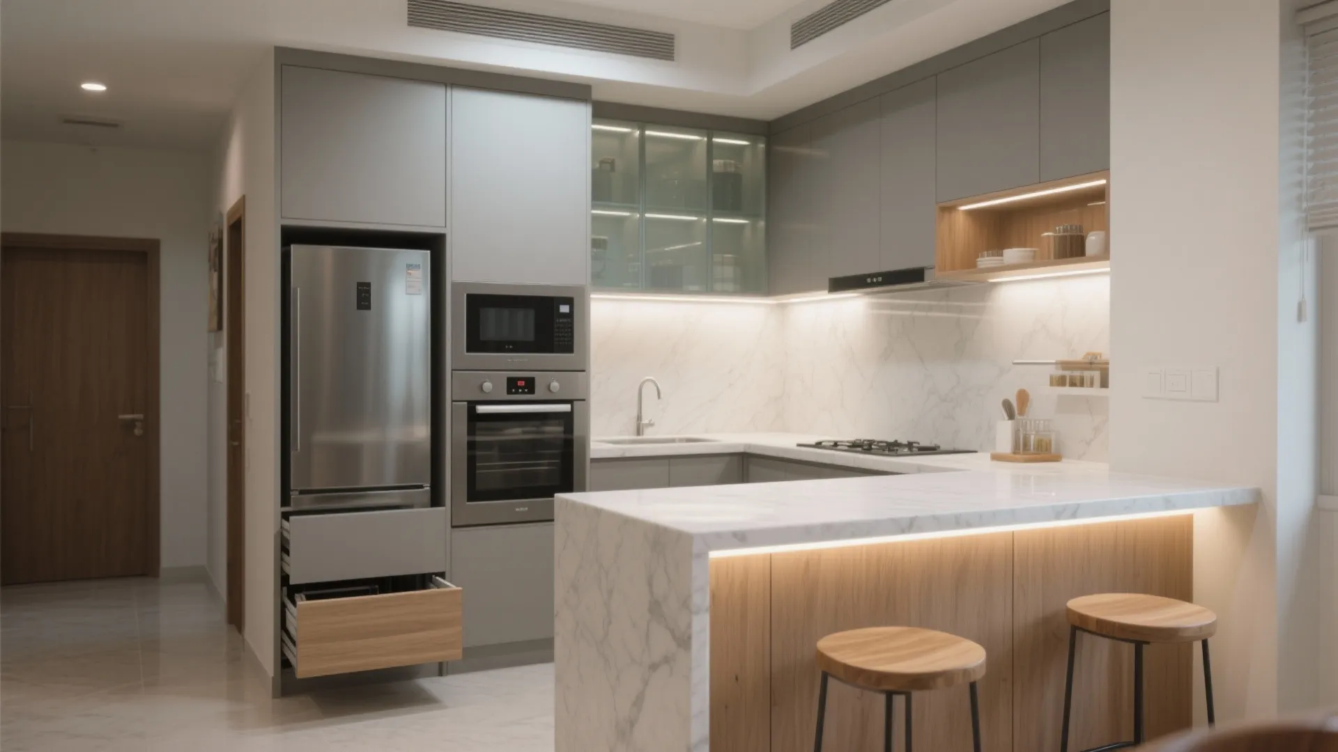 4) An L-Shaped Kitchen That Works Hard