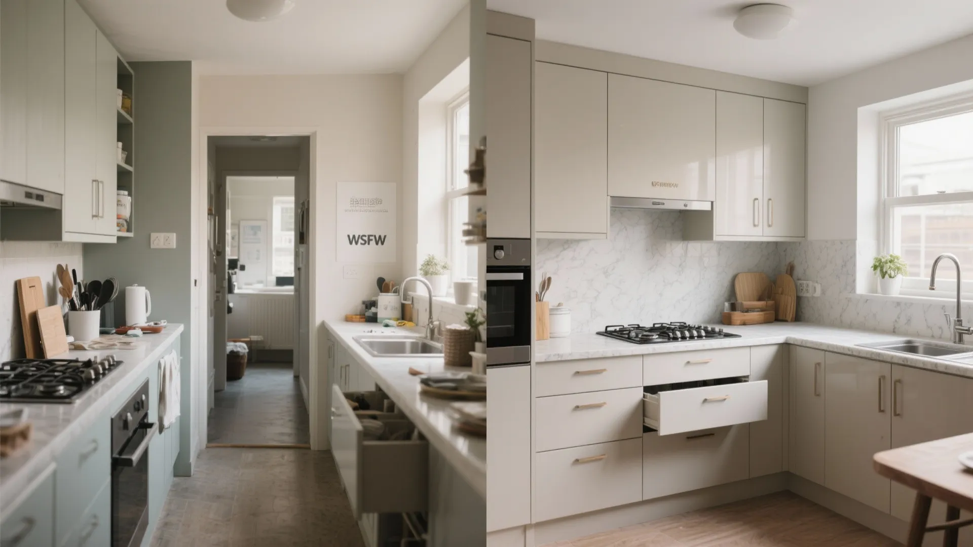 L-Shaped Layout to Maximize Counter Space