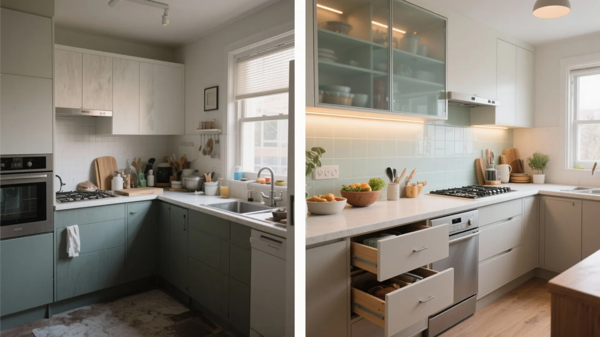 L-Shaped Kitchen to Unlock Counters