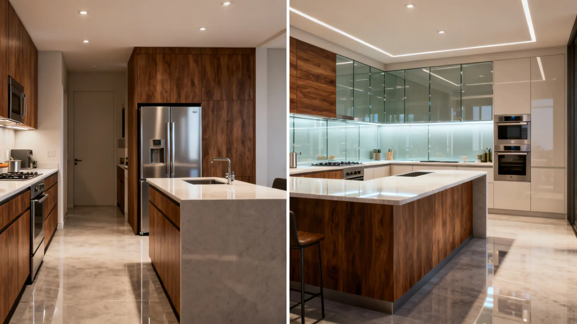 L-Shaped Small Kitchen Layout