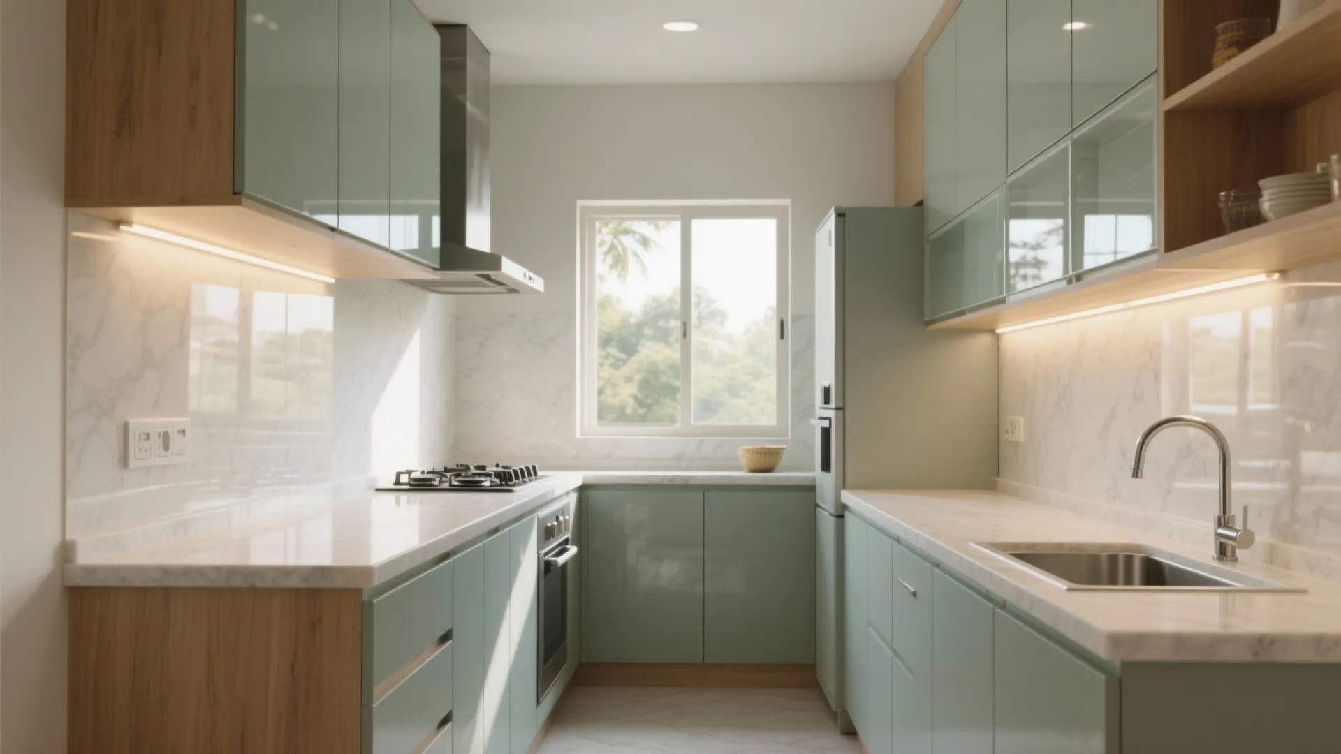 L-shaped Modular Kitchen That Actually Feels Bigger