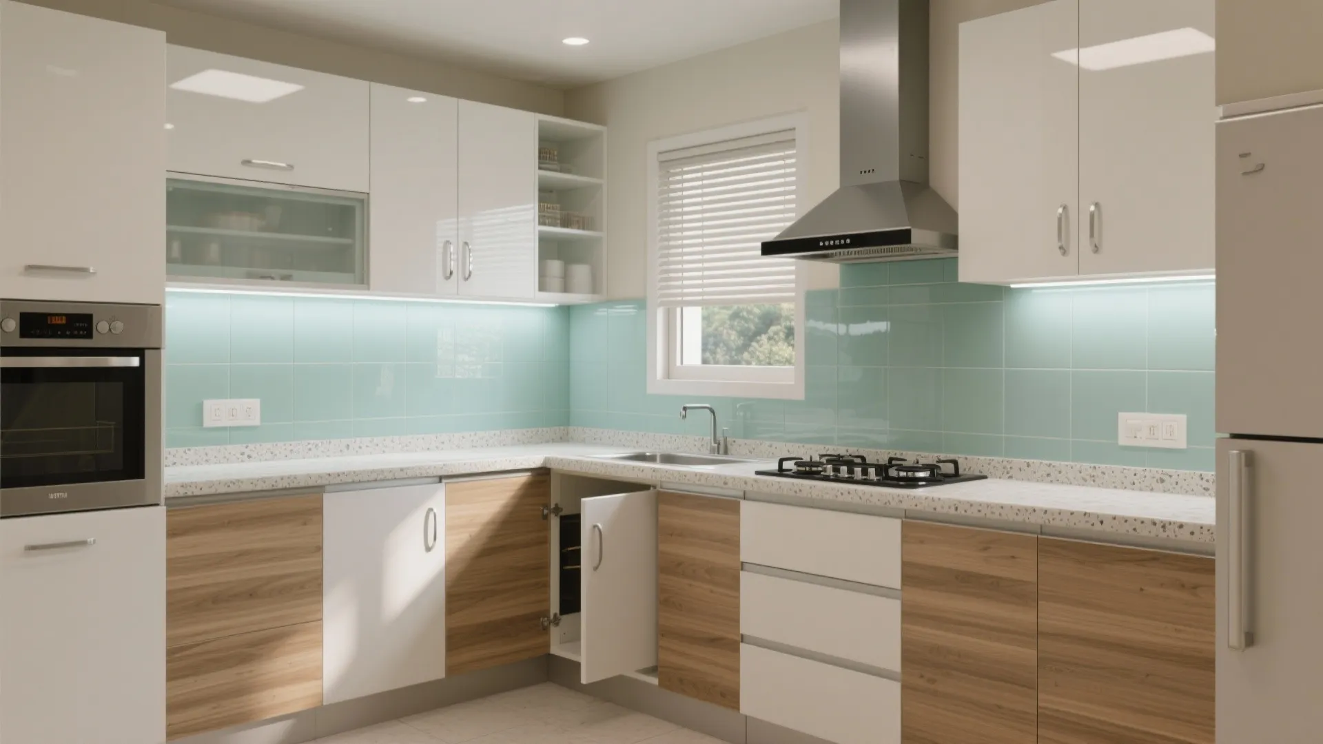 An L-Shaped Modular Kitchen That Breathes