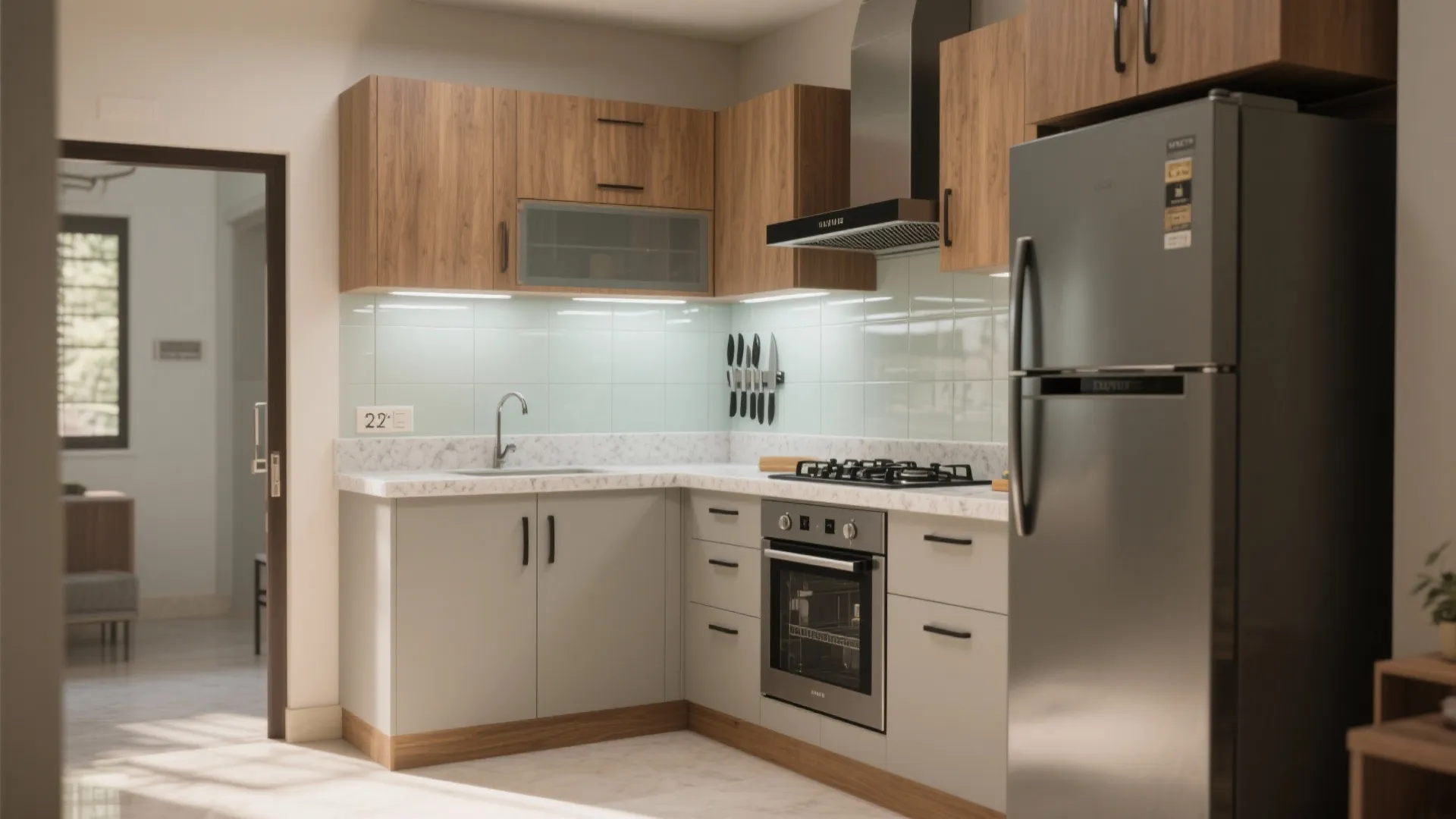 An L‑shaped Small Kitchen That Works Hard