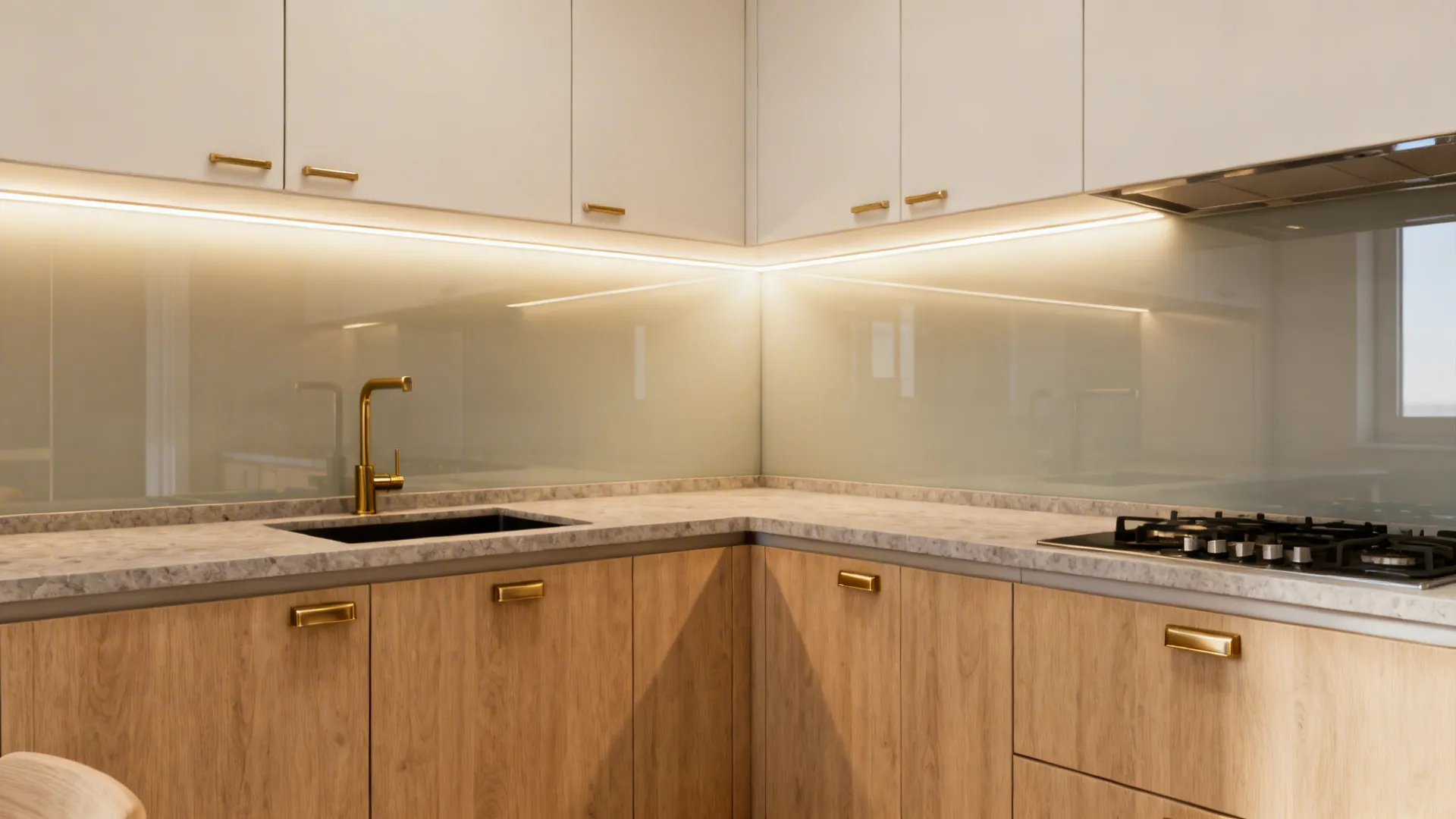 5 Ideas for L-Shaped Kitchen Design Without Window