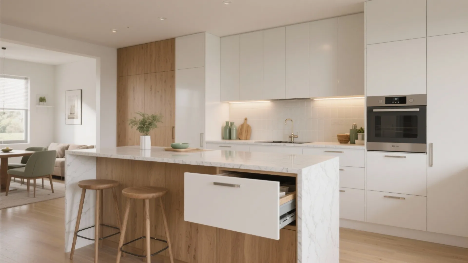 L-Shaped Kitchen With Peninsula for Daily Efficiency
