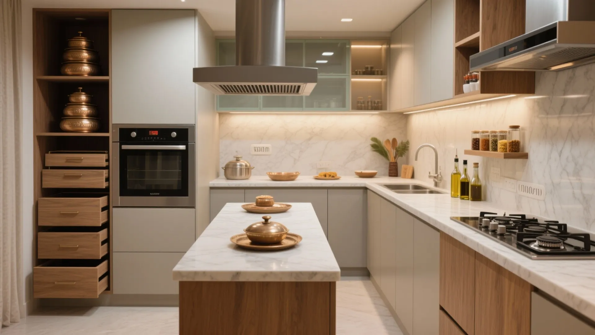 Idea 2: A Compact, L‑Shaped Kitchen with a Breakfast Peninsula