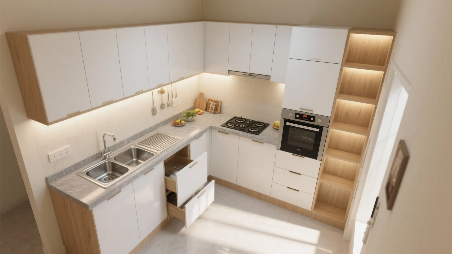 An L-Shaped Kitchen That Actually Feels Bigger